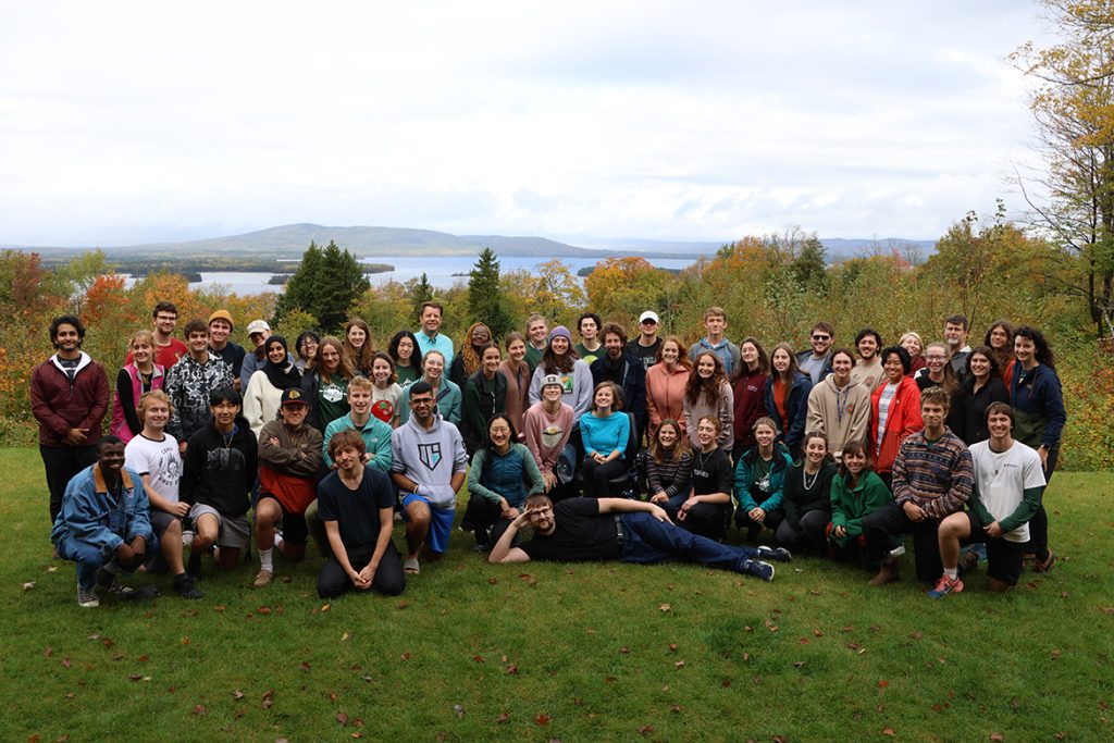 A group photo of approximately 50 Mitchell Scholars